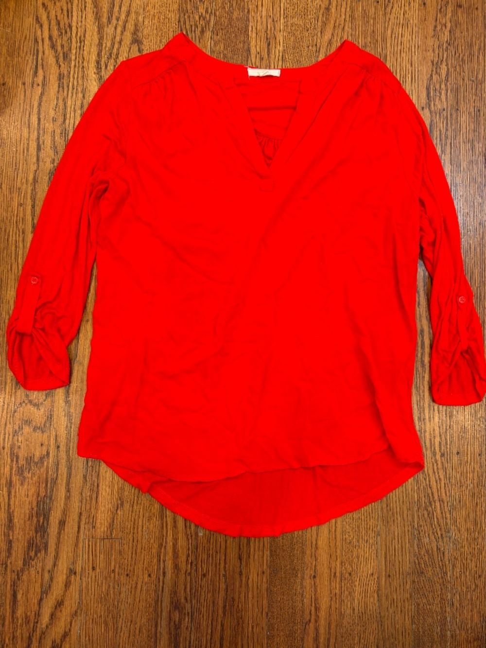 3 for $20 Flowy Oversized Anthropologie Pleione Red Top Small Minimalist Capsule